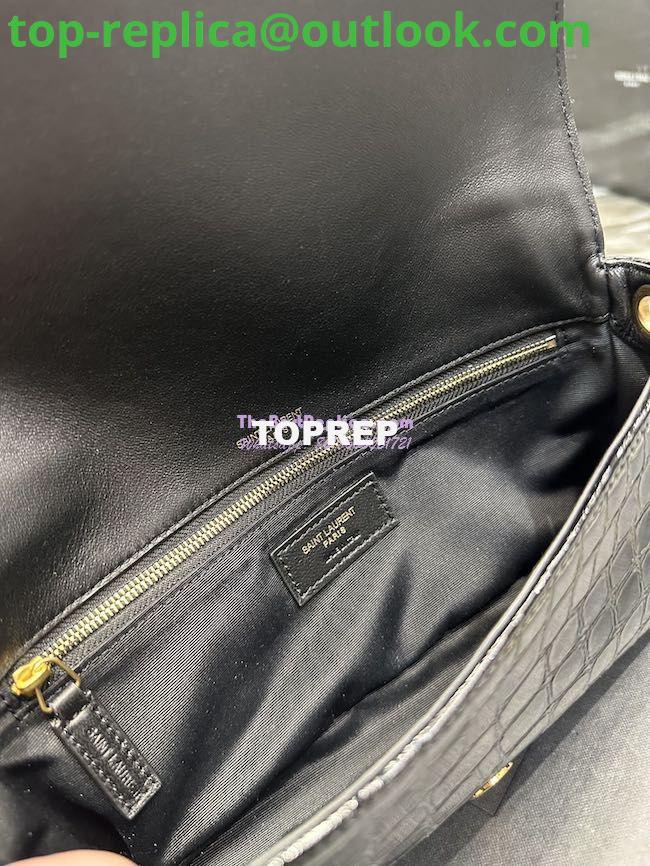 Replica YSL Saint Laurent Kate 99 Chain Bag In Crocodile Embossed Calfskin 6606181 Black 8 Replica YSL Saint Laurent Kate 99 Chain Bag In Crocodile Embossed Calfskin 6606181 Black 8