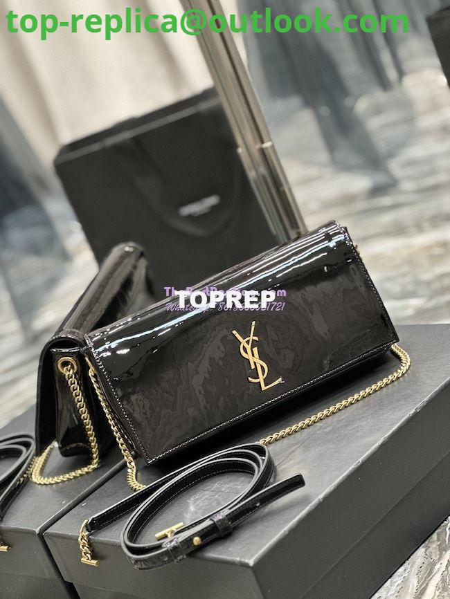 Replica YSL Saint Laurent Kate 99 Chain Bag In Quilted Patent Calfskin 6606181 Black 2 Replica YSL Saint Laurent Kate 99 Chain Bag In Quilted Patent Calfskin 6606181 Black 2