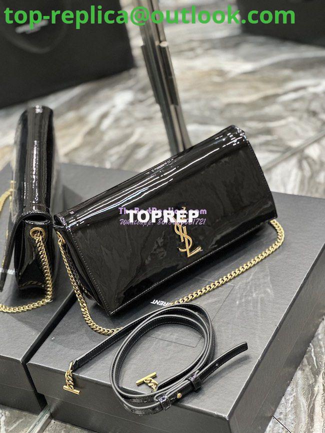 Replica YSL Saint Laurent Kate 99 Chain Bag In Quilted Patent Calfskin 6606181 Black 3 Replica YSL Saint Laurent Kate 99 Chain Bag In Quilted Patent Calfskin 6606181 Black 3