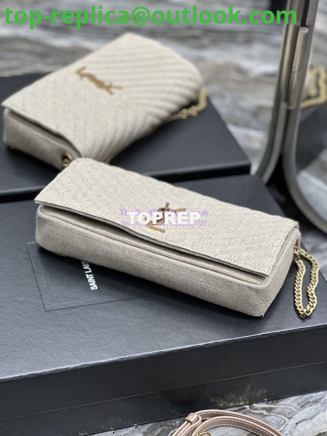 Replica YSL Saint Laurent Kate 99 Chain Bag In Quilted Linen 6606181 Beige 9 Replica YSL Saint Laurent Kate 99 Chain Bag In Quilted Linen 6606181 Beige 9
