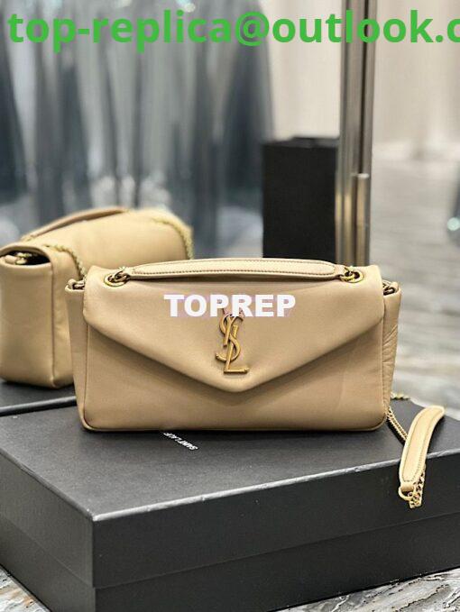 Replica Saint Laurent YSL Calypso In Lambskin 734153 Beige 2