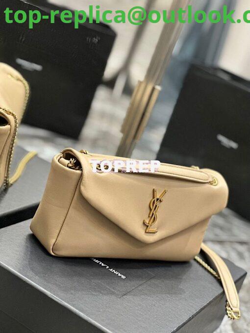 Replica Saint Laurent YSL Calypso In Lambskin 734153 Beige 3