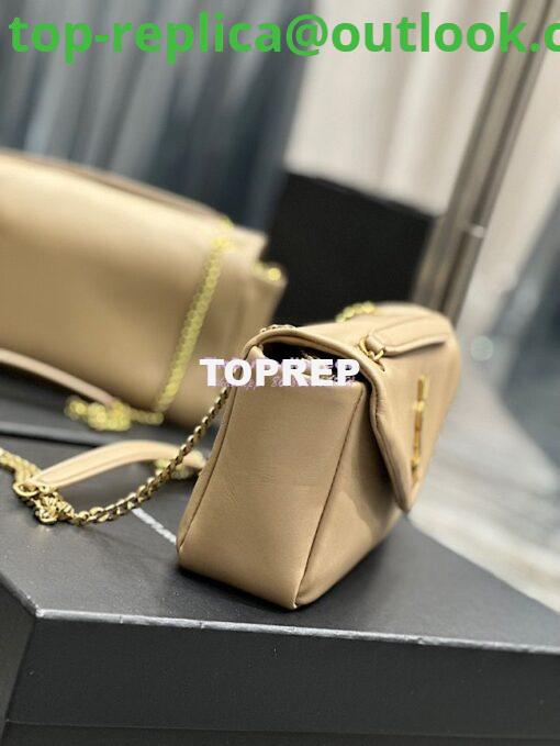 Replica Saint Laurent YSL Calypso In Lambskin 734153 Beige 5