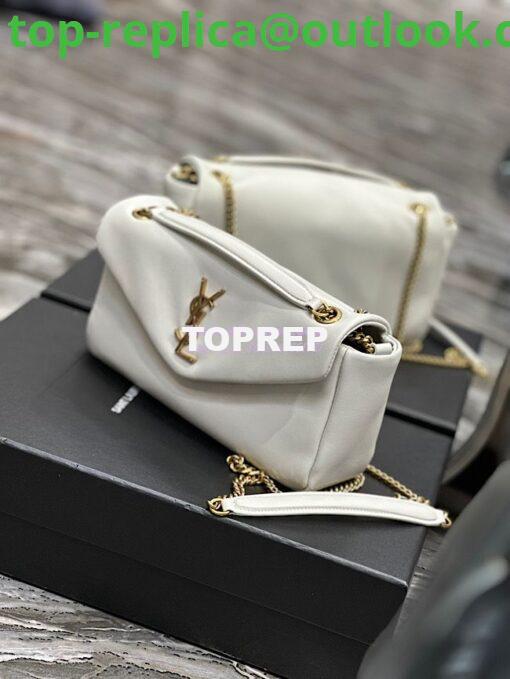 Replica Saint Laurent YSL Calypso In Lambskin 734153 Creme 3