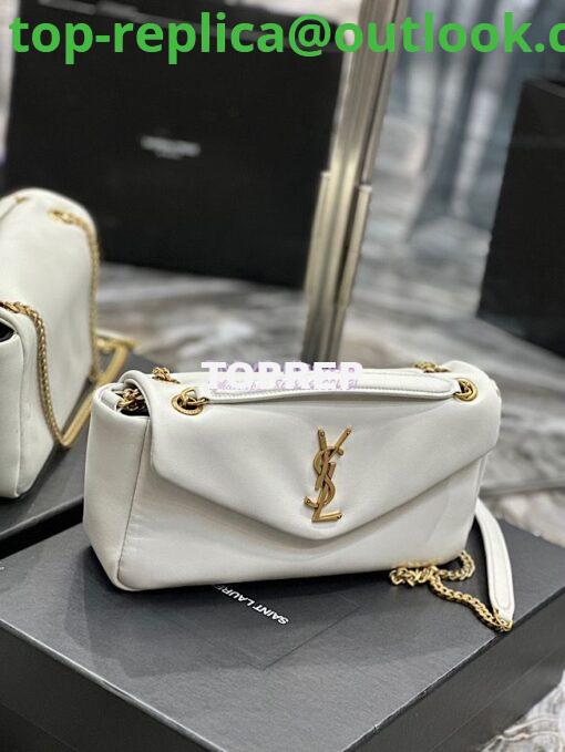 Replica Saint Laurent YSL Calypso In Lambskin 734153 Creme 6