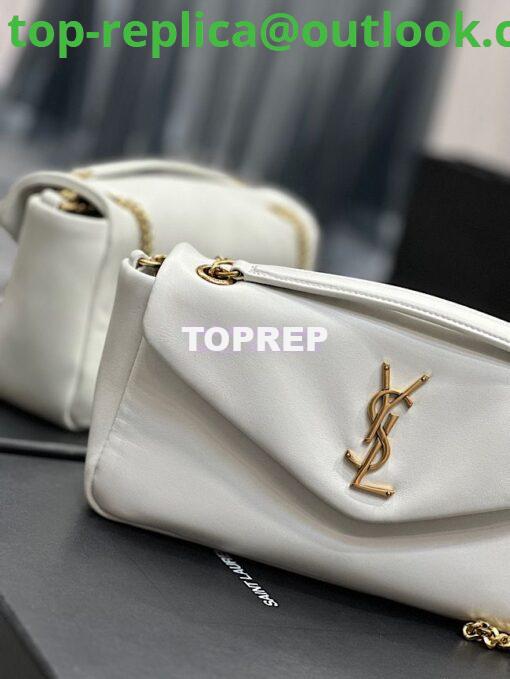 Replica Saint Laurent YSL Calypso In Lambskin 734153 Creme 7