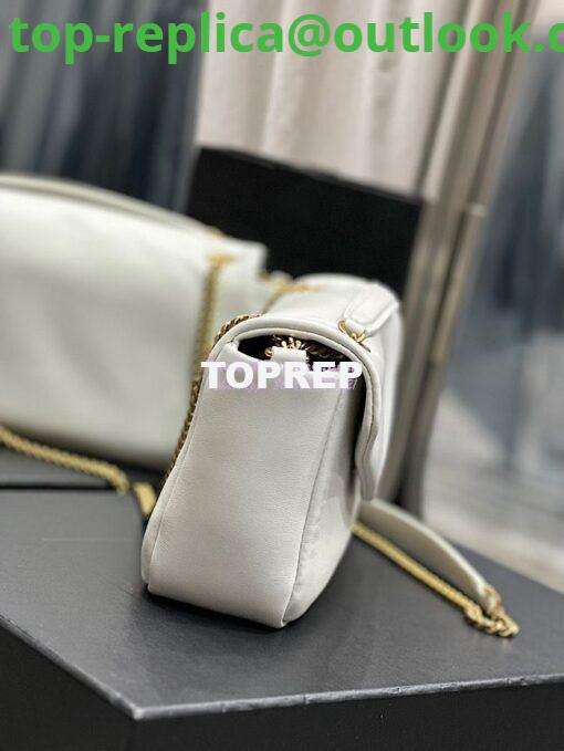 Replica Saint Laurent YSL Calypso In Lambskin 734153 Creme 8