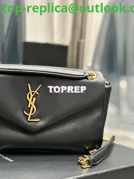 Replica Saint Laurent YSL Calypso In Lambskin 734153 Black 9