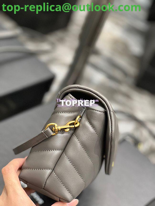 Replica Yves Saint Laurent YSL Loulou Toy Bag In Matelassé "Y" Leather Grey 467072 7 Replica Yves Saint Laurent YSL Loulou Toy Bag In Matelassé "Y" Leather Grey 467072 7