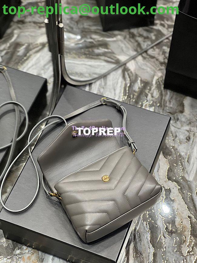 Replica Yves Saint Laurent YSL Loulou Toy Bag In Matelassé "Y" Leather Grey 467072 8 Replica Yves Saint Laurent YSL Loulou Toy Bag In Matelassé "Y" Leather Grey 467072 8