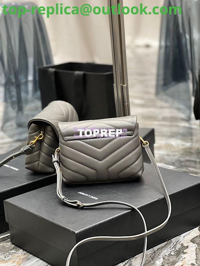 Replica Yves Saint Laurent YSL Loulou Toy Bag In Matelassé "Y" Leather Grey 467072 13 Replica Yves Saint Laurent YSL Loulou Toy Bag In Matelassé "Y" Leather Grey 467072 13