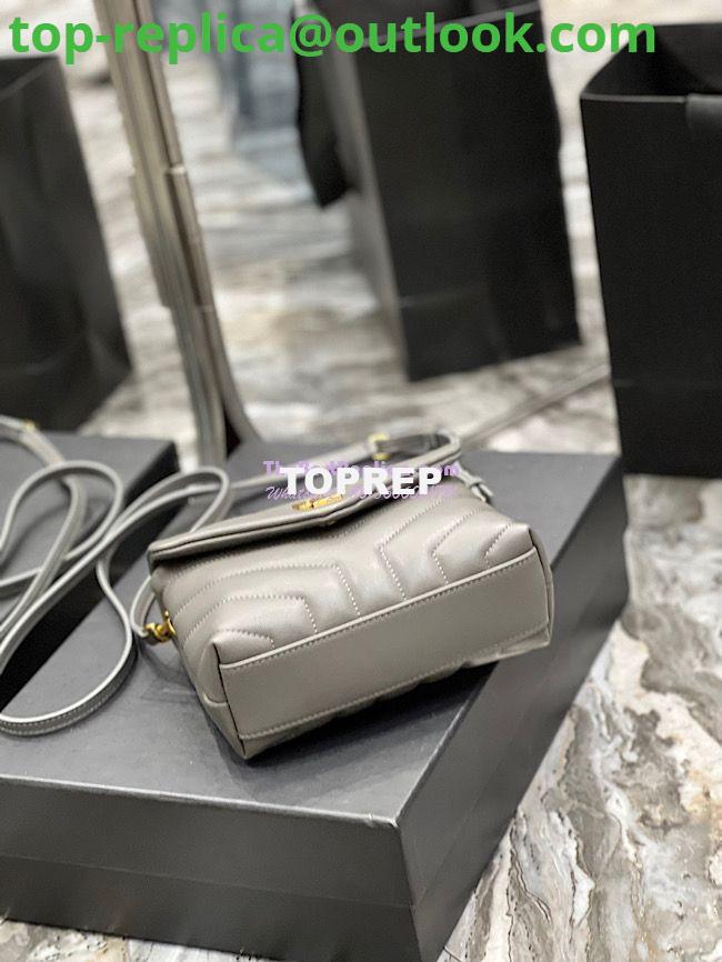 Replica Yves Saint Laurent YSL Loulou Toy Bag In Matelassé "Y" Leather Grey 467072 14 Replica Yves Saint Laurent YSL Loulou Toy Bag In Matelassé "Y" Leather Grey 467072 14