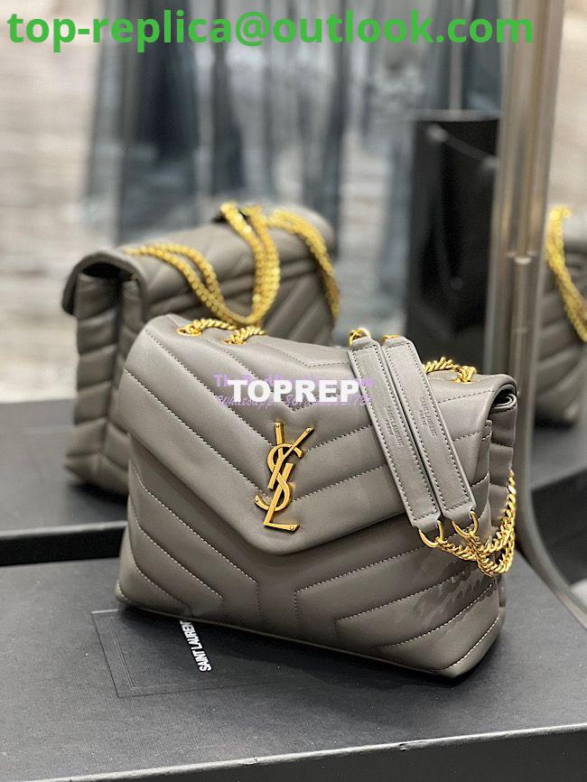 Replica Yves Saint Laurent YSL Loulou Small In Matelassé “Y” Leather Grey 494699 3 Replica Yves Saint Laurent YSL Loulou Small In Matelassé “Y” Leather Grey 494699 3
