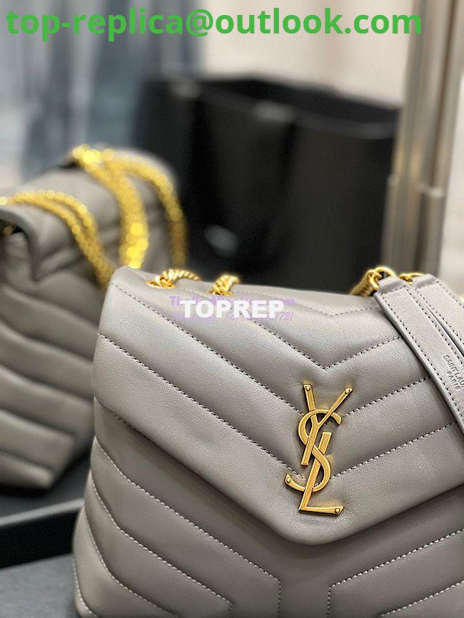 Replica Yves Saint Laurent YSL Loulou Small In Matelassé “Y” Leather Grey 494699 6 Replica Yves Saint Laurent YSL Loulou Small In Matelassé “Y” Leather Grey 494699 6