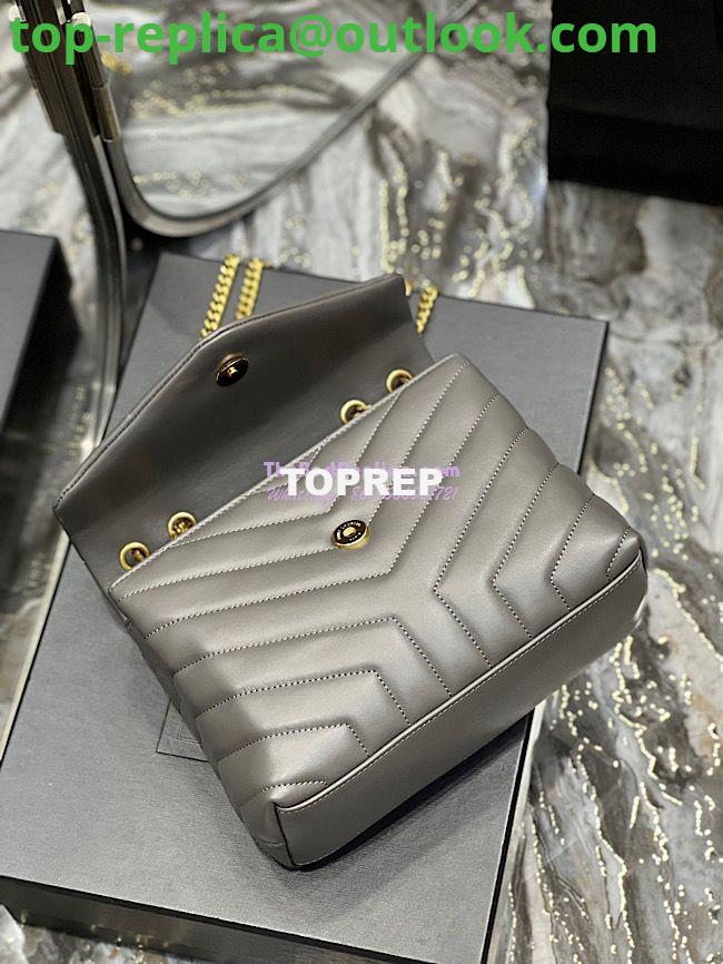 Replica Yves Saint Laurent YSL Loulou Small In Matelassé “Y” Leather Grey 494699 7 Replica Yves Saint Laurent YSL Loulou Small In Matelassé “Y” Leather Grey 494699 7