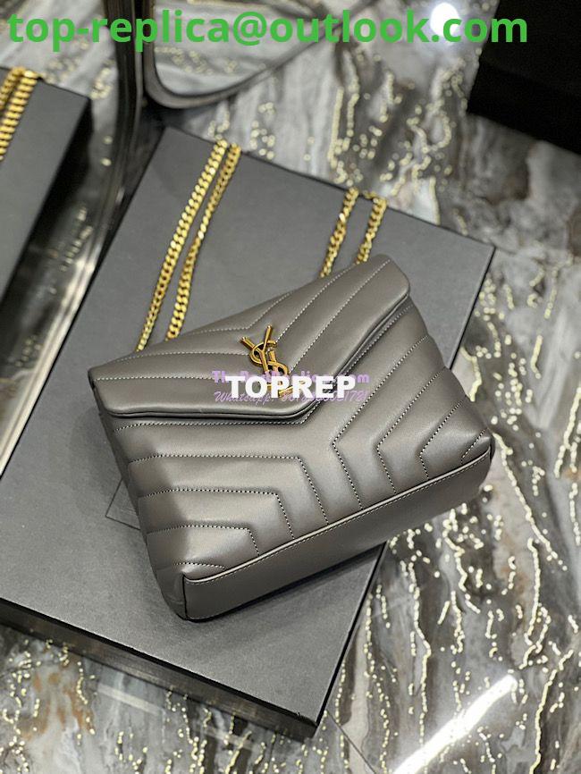 Replica Yves Saint Laurent YSL Loulou Small In Matelassé “Y” Leather Grey 494699 8 Replica Yves Saint Laurent YSL Loulou Small In Matelassé “Y” Leather Grey 494699 8