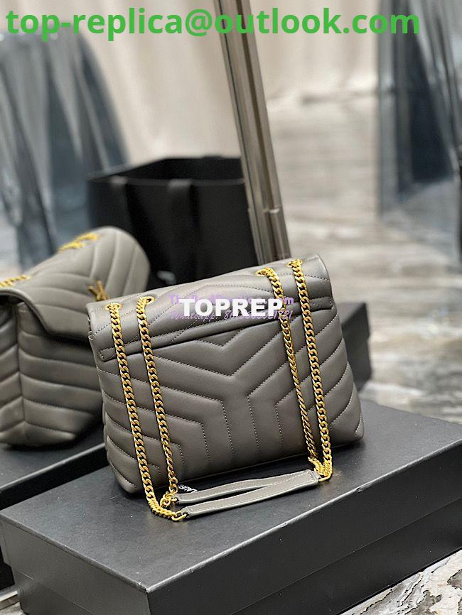 Replica Yves Saint Laurent YSL Loulou Small In Matelassé “Y” Leather Grey 494699 9 Replica Yves Saint Laurent YSL Loulou Small In Matelassé “Y” Leather Grey 494699 9