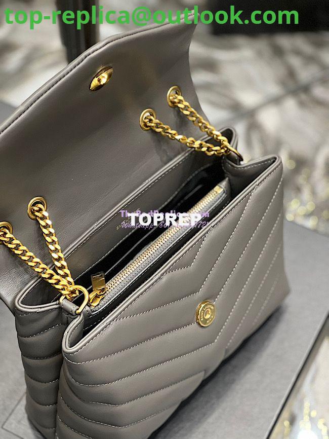 Replica Yves Saint Laurent YSL Loulou Small In Matelassé “Y” Leather Grey 494699 11 Replica Yves Saint Laurent YSL Loulou Small In Matelassé “Y” Leather Grey 494699 11