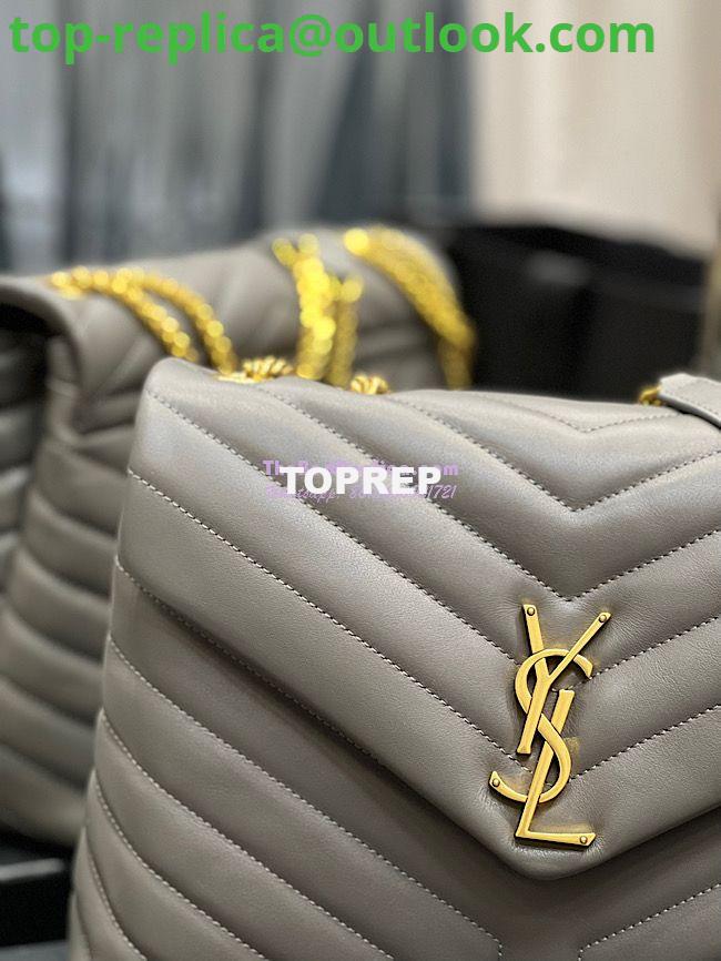 Replica YSL Saint Laurent Medium Loulou Bag In Grey "Y" Matelassé Leather 459749 6 Replica YSL Saint Laurent Medium Loulou Bag In Grey "Y" Matelassé Leather 459749 6