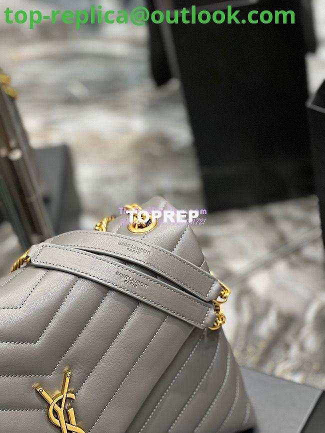Replica YSL Saint Laurent Medium Loulou Bag In Grey "Y" Matelassé Leather 459749 9 Replica YSL Saint Laurent Medium Loulou Bag In Grey "Y" Matelassé Leather 459749 9