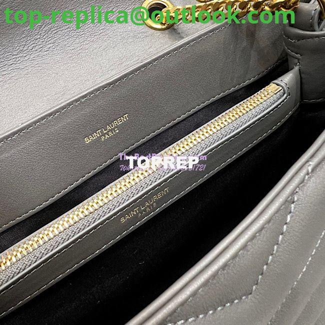 Replica YSL Saint Laurent Medium Loulou Bag In Grey "Y" Matelassé Leather 459749 10 Replica YSL Saint Laurent Medium Loulou Bag In Grey "Y" Matelassé Leather 459749 10
