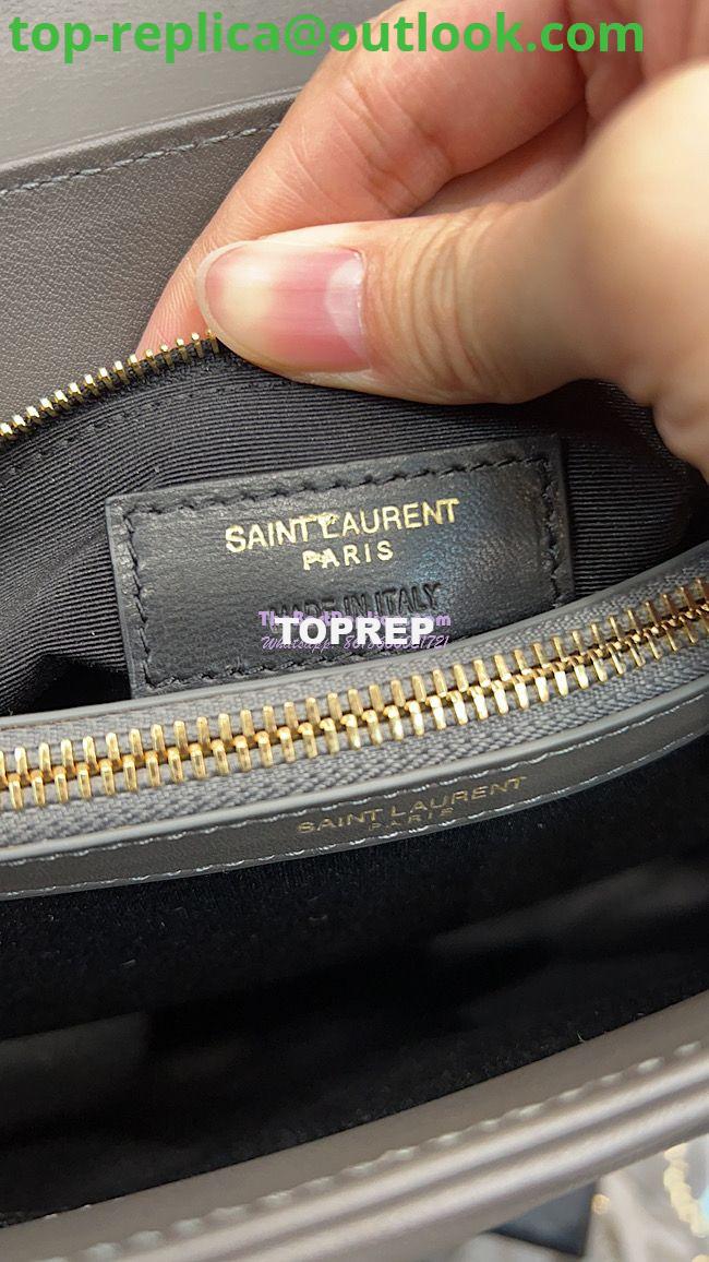 Replica YSL Saint Laurent Medium Loulou Bag In Grey "Y" Matelassé Leather 459749 11 Replica YSL Saint Laurent Medium Loulou Bag In Grey "Y" Matelassé Leather 459749 11