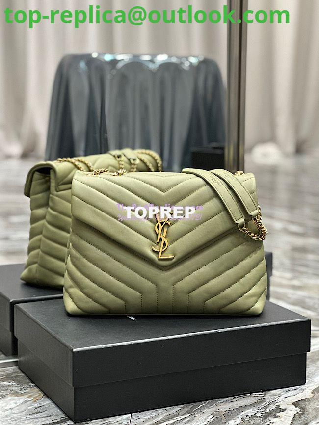 Replica YSL Saint Laurent Medium Loulou Bag In Green "Y" Matelassé Leather 459749 Replica YSL Saint Laurent Medium Loulou Bag In Green "Y" Matelassé Leather 459749