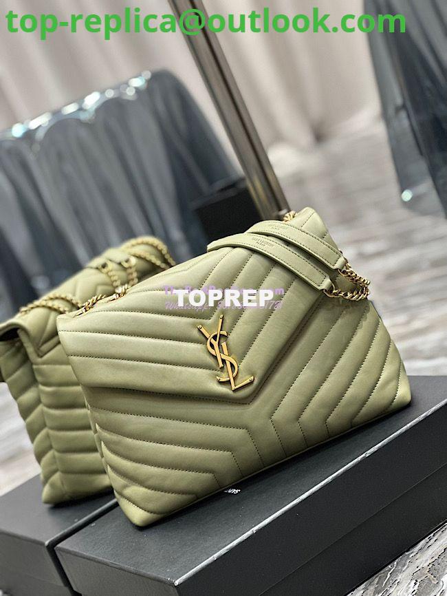 Replica YSL Saint Laurent Medium Loulou Bag In Green "Y" Matelassé Leather 459749 3 Replica YSL Saint Laurent Medium Loulou Bag In Green "Y" Matelassé Leather 459749 3