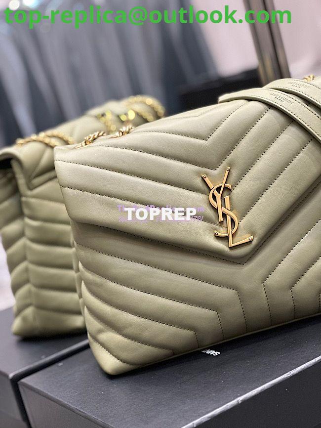 Replica YSL Saint Laurent Medium Loulou Bag In Green "Y" Matelassé Leather 459749 8 Replica YSL Saint Laurent Medium Loulou Bag In Green "Y" Matelassé Leather 459749 8
