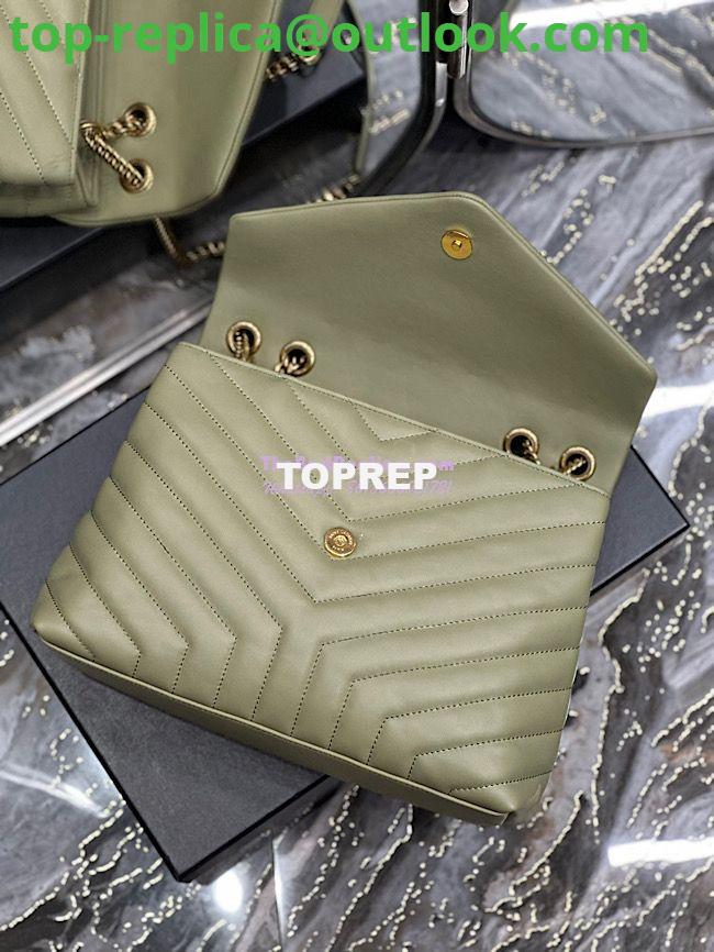 Replica YSL Saint Laurent Medium Loulou Bag In Green "Y" Matelassé Leather 459749 10 Replica YSL Saint Laurent Medium Loulou Bag In Green "Y" Matelassé Leather 459749 10