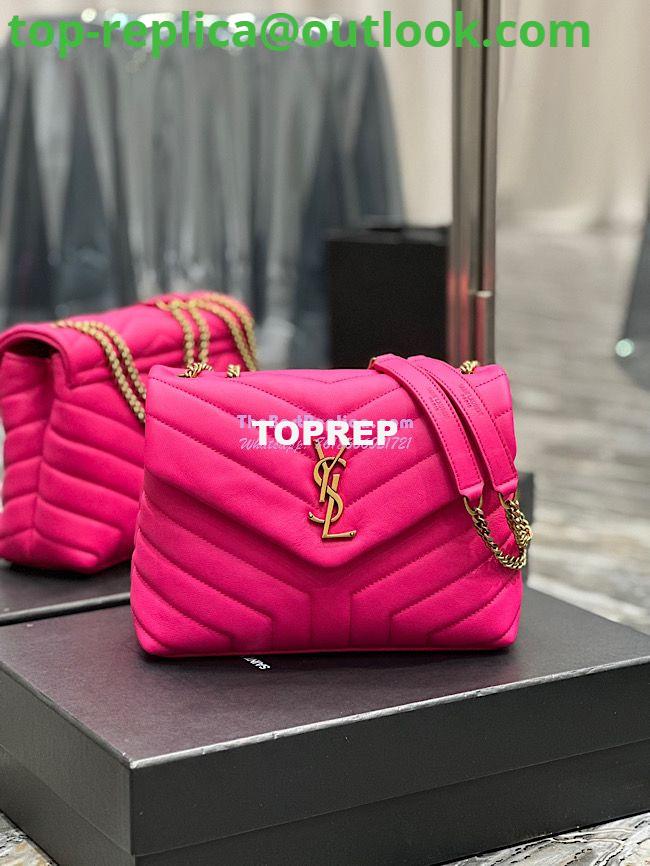 Replica Yves Saint Laurent YSL Loulou Small In Matelassé “Y” Leather Pink 494699 Replica Yves Saint Laurent YSL Loulou Small In Matelassé “Y” Leather Pink 494699
