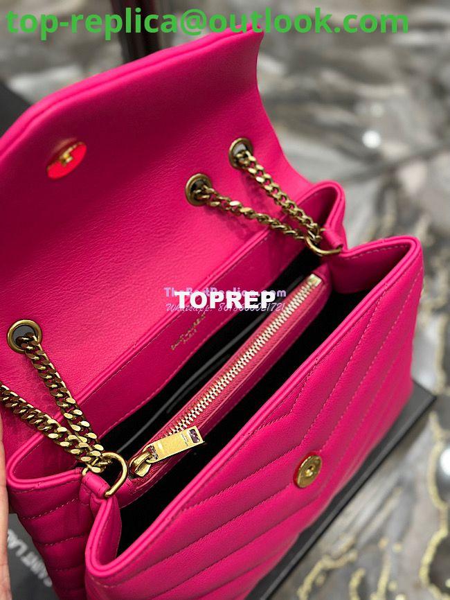 Replica Yves Saint Laurent YSL Loulou Small In Matelassé “Y” Leather Pink 494699 7 Replica Yves Saint Laurent YSL Loulou Small In Matelassé “Y” Leather Pink 494699 7