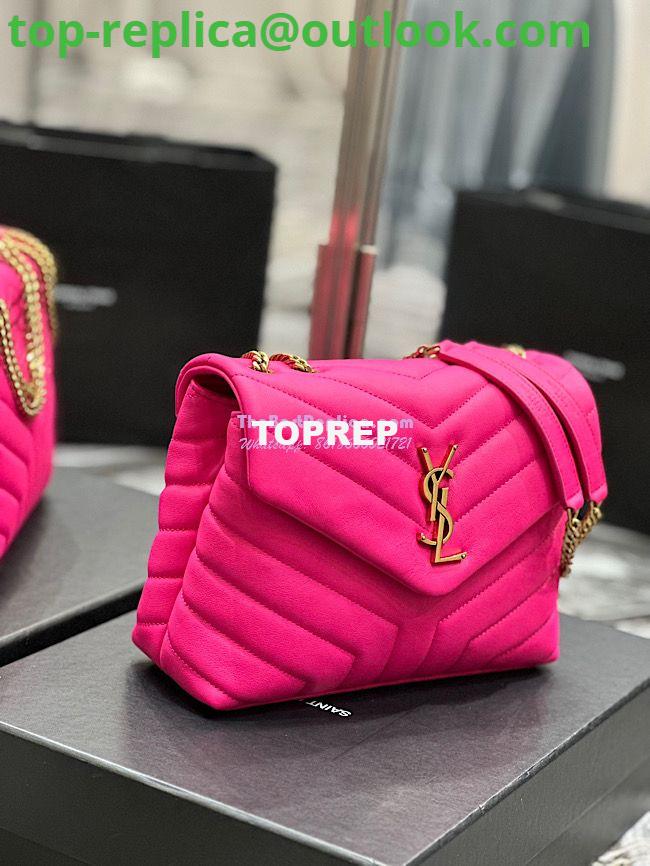 Replica Yves Saint Laurent YSL Loulou Small In Matelassé “Y” Leather Pink 494699 9 Replica Yves Saint Laurent YSL Loulou Small In Matelassé “Y” Leather Pink 494699 9