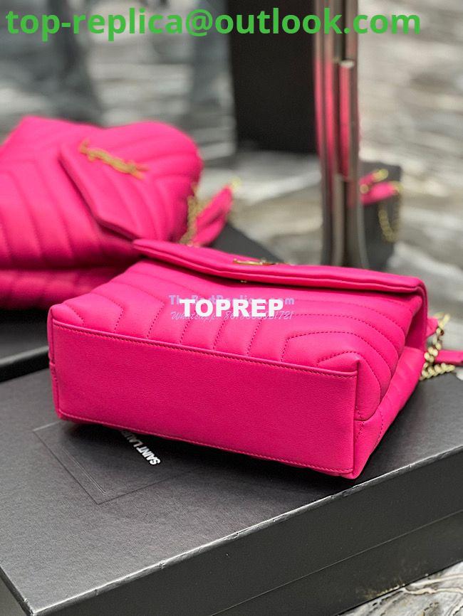 Replica Yves Saint Laurent YSL Loulou Small In Matelassé “Y” Leather Pink 494699 10 Replica Yves Saint Laurent YSL Loulou Small In Matelassé “Y” Leather Pink 494699 10