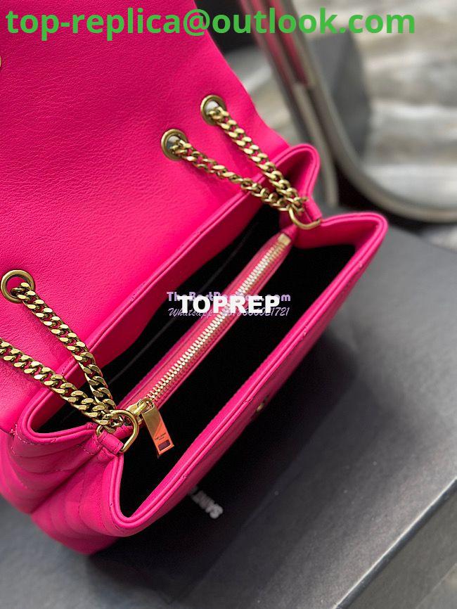 Replica Yves Saint Laurent YSL Loulou Small In Matelassé “Y” Leather Pink 494699 12 Replica Yves Saint Laurent YSL Loulou Small In Matelassé “Y” Leather Pink 494699 12