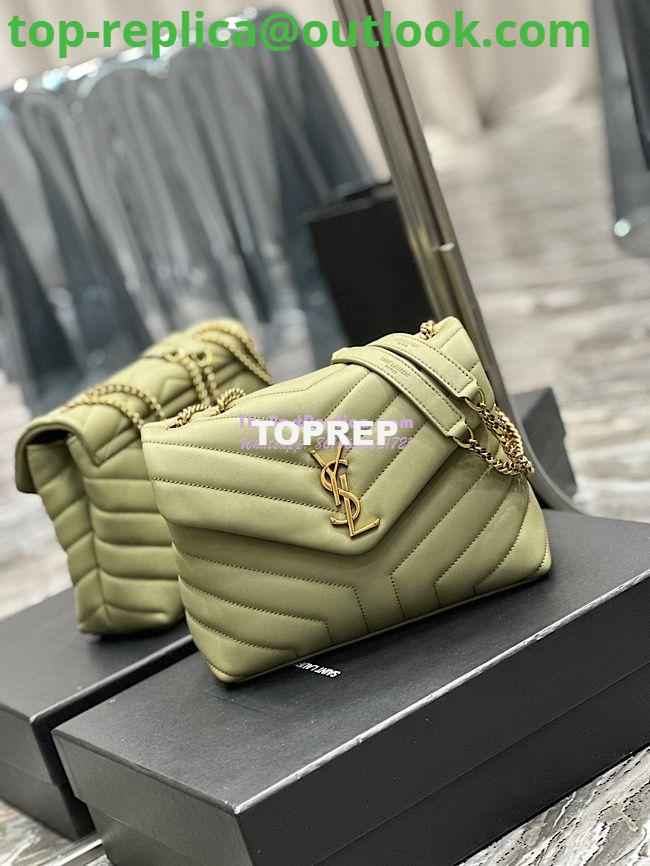 Replica Yves Saint Laurent YSL Loulou Small In Matelassé “Y” Leather Green 494699 2 Replica Yves Saint Laurent YSL Loulou Small In Matelassé “Y” Leather Green 494699 2