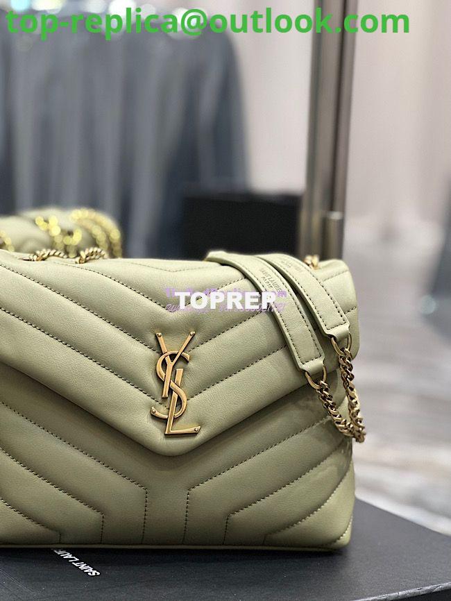 Replica Yves Saint Laurent YSL Loulou Small In Matelassé “Y” Leather Green 494699 3 Replica Yves Saint Laurent YSL Loulou Small In Matelassé “Y” Leather Green 494699 3