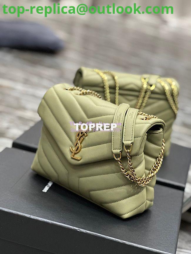 Replica Yves Saint Laurent YSL Loulou Small In Matelassé “Y” Leather Green 494699 4 Replica Yves Saint Laurent YSL Loulou Small In Matelassé “Y” Leather Green 494699 4
