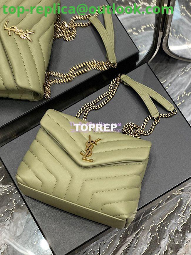 Replica Yves Saint Laurent YSL Loulou Small In Matelassé “Y” Leather Green 494699 5 Replica Yves Saint Laurent YSL Loulou Small In Matelassé “Y” Leather Green 494699 5