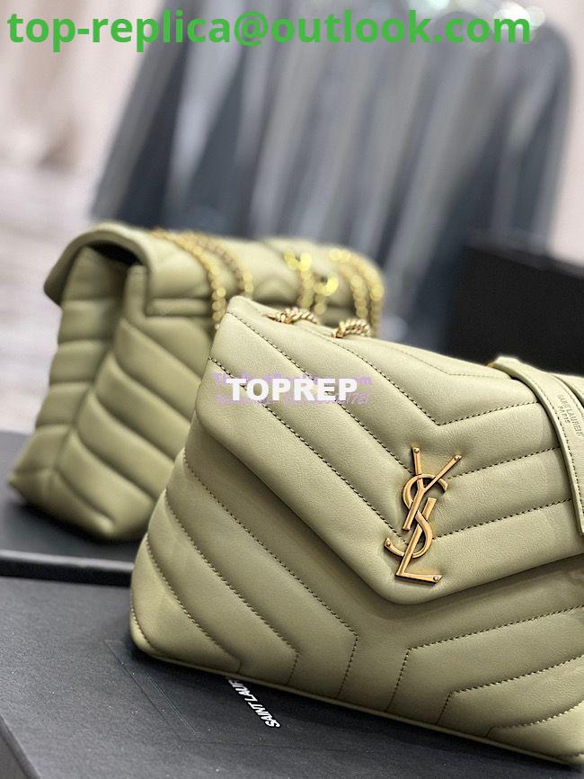 Replica Yves Saint Laurent YSL Loulou Small In Matelassé “Y” Leather Green 494699 6 Replica Yves Saint Laurent YSL Loulou Small In Matelassé “Y” Leather Green 494699 6