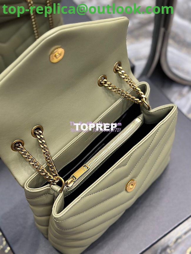 Replica Yves Saint Laurent YSL Loulou Small In Matelassé “Y” Leather Green 494699 9 Replica Yves Saint Laurent YSL Loulou Small In Matelassé “Y” Leather Green 494699 9