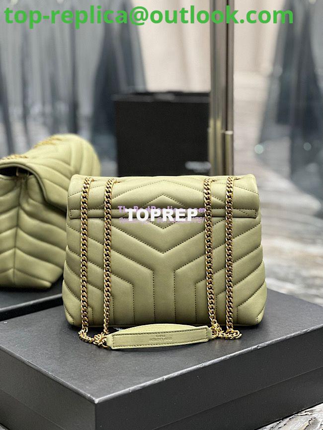 Replica Yves Saint Laurent YSL Loulou Small In Matelassé “Y” Leather Green 494699 10 Replica Yves Saint Laurent YSL Loulou Small In Matelassé “Y” Leather Green 494699 10