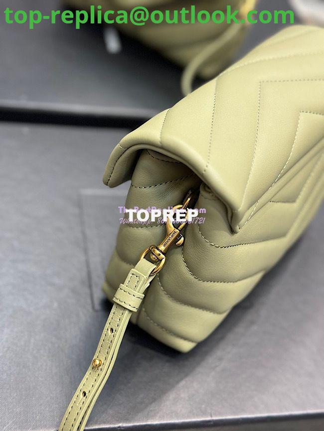 Replica Yves Saint Laurent YSL Loulou Small In Matelassé “Y” Leather Green 494699 11 Replica Yves Saint Laurent YSL Loulou Small In Matelassé “Y” Leather Green 494699 11
