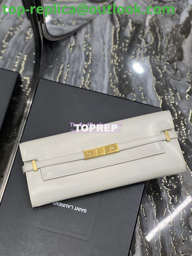 Replica YSL Saint Laurent Manhattan Clutch In Box Leather 695949 Blanc 3 Replica YSL Saint Laurent Manhattan Clutch In Box Leather 695949 Blanc 3
