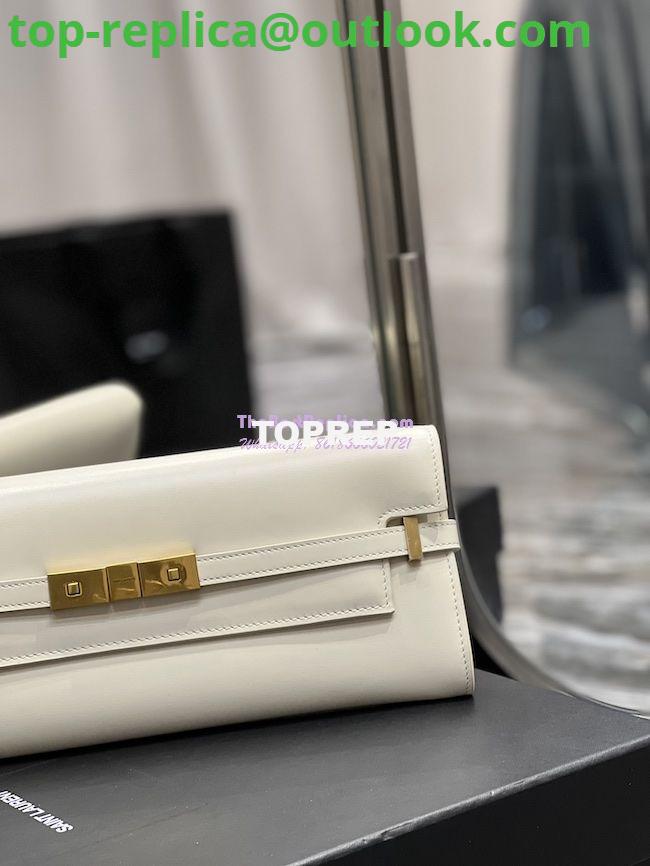 Replica YSL Saint Laurent Manhattan Clutch In Box Leather 695949 Blanc 6 Replica YSL Saint Laurent Manhattan Clutch In Box Leather 695949 Blanc 6