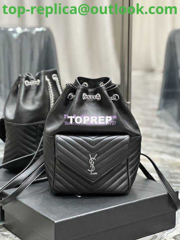 Replica YSL Saint Laurent Joe Backpack In Lambskin 672609 Black Silver Hardware 3 Replica YSL Saint Laurent Joe Backpack In Lambskin 672609 Black Silver Hardware 3