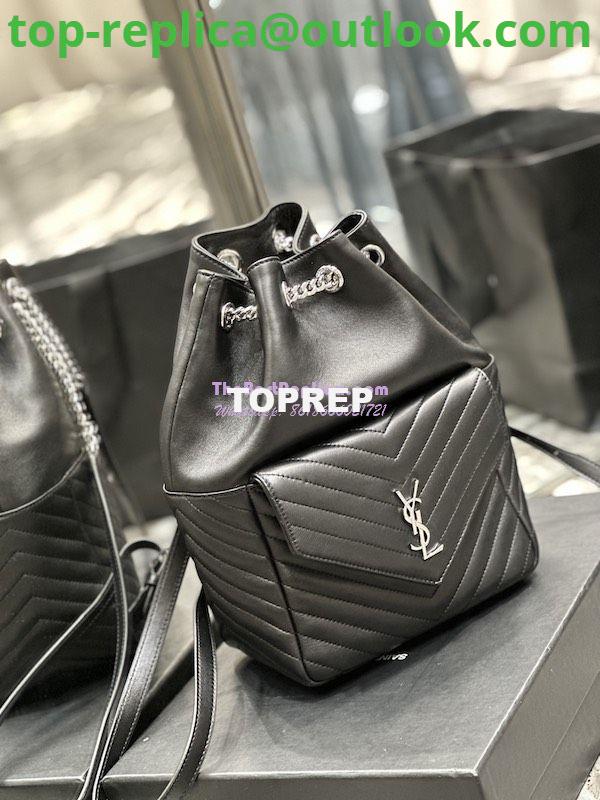 Replica YSL Saint Laurent Joe Backpack In Lambskin 672609 Black Silver Hardware 4 Replica YSL Saint Laurent Joe Backpack In Lambskin 672609 Black Silver Hardware 4