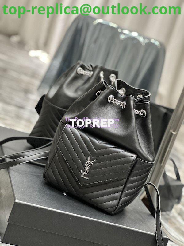 Replica YSL Saint Laurent Joe Backpack In Lambskin 672609 Black Silver Hardware 5 Replica YSL Saint Laurent Joe Backpack In Lambskin 672609 Black Silver Hardware 5