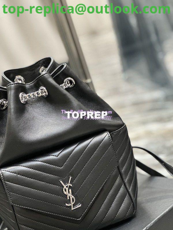 Replica YSL Saint Laurent Joe Backpack In Lambskin 672609 Black Silver Hardware 6 Replica YSL Saint Laurent Joe Backpack In Lambskin 672609 Black Silver Hardware 6