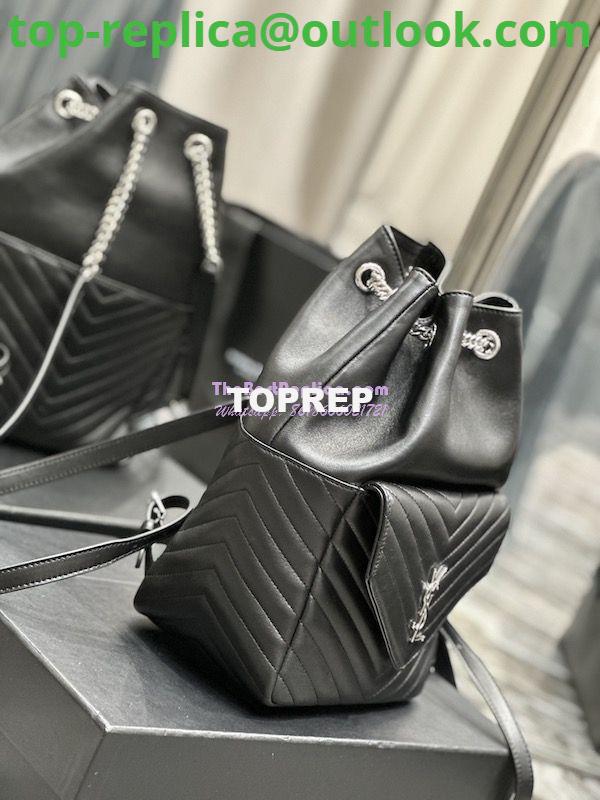 Replica YSL Saint Laurent Joe Backpack In Lambskin 672609 Black Silver Hardware 8 Replica YSL Saint Laurent Joe Backpack In Lambskin 672609 Black Silver Hardware 8